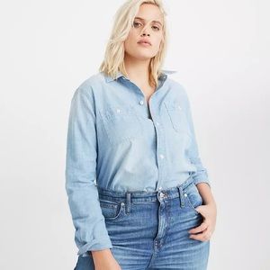 Madewell Chambray Classic Ex Boyfriend Shirt